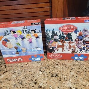 Peanuts and Rudolph Jigsaw Puzzle Set - 1000 Pieces